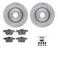 R1 Concepts Brake Rotor- Blank with Optimum Oe Pads Hdw Fits Jaguar XJ