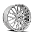 KRAZE DOUBLE DOWN KR185 CHROME 17X8 5-112/5-120 38MM 74.1MM