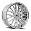KRAZE DOUBLE DOWN KR185 CHROME 17X8 5-112/5-120 38MM 74.1MM
