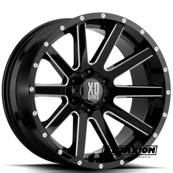 XD818 18X9 6X5.5 S-BLK MILL SP 30MM