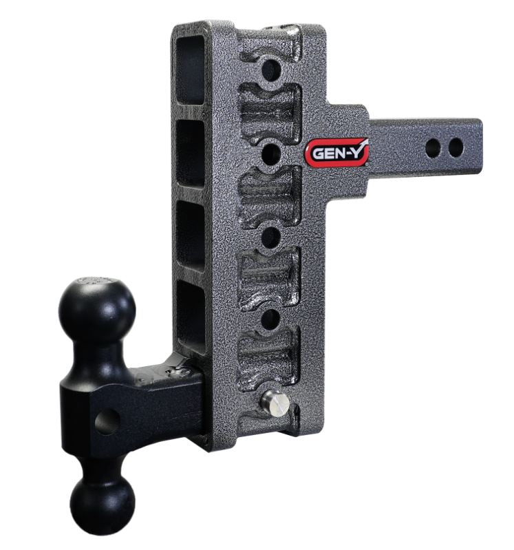MEGA-DUTY 2 Offset Shank 2.5 Rise 7.5 Drop 2K TW 10K Hitch GH-031 Dual-Ball