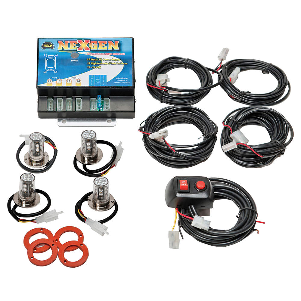 NEXGENLED HIDE AWAY (4)OUTLET POWER SUPPLY 40WATT (4)BLUE LED HEADS 1224V