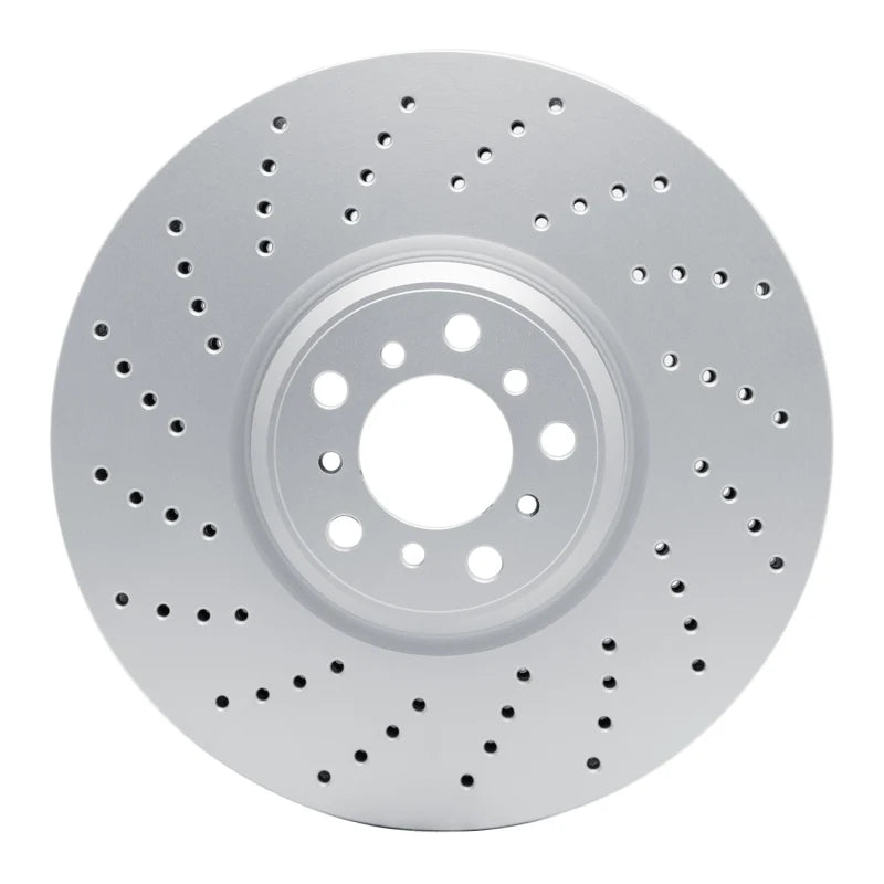 DFC 15-19 BMW X5 Left Front Drilled Hi-Carbon Alloy Geomet Coated Rotor