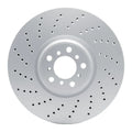 DFC 15-19 BMW X5 Left Front Drilled Hi-Carbon Alloy Geomet Coated Rotor