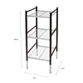 3 TIER WIRE RACK POWDER COATED BLACK