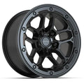 DEFIANT DF01 17X8 5X5 +12ET GLOSS BLACK W/MILLED RING
