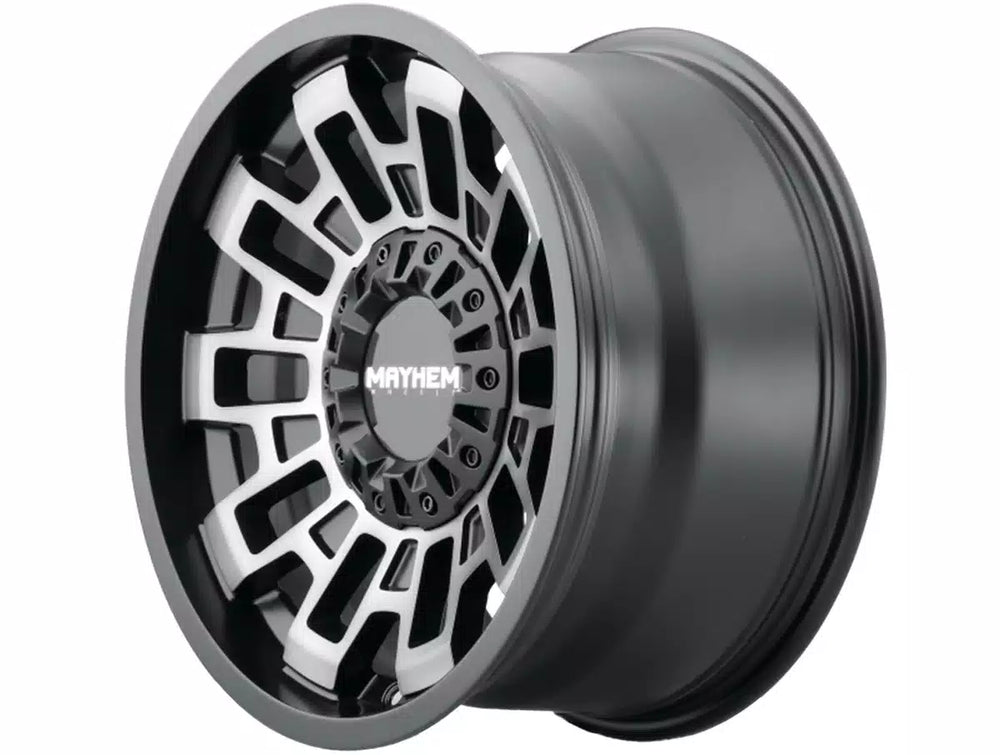 MAYHEM CORTEX 8113 MATTE BLACK W MACHINED DART TINT 20X10 8-165.1 -19MM 125.2MM