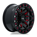 ZION 18X9 6X139.7 ET0 CB106.1 GLOSS BLACK MILLED RED