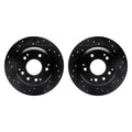 R1 Concepts Brake Rotor- D/S - Black Fits Acura RL