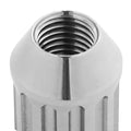 NRG 200 Series M12 X 1.25 Titanium Lug Nut Set - 21 Pc w/Lock Key Socket - Silver