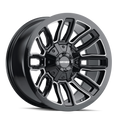 ~(44 lbs. 22X22X10)~ DECOY (8108) GLOSS BLACK/MILLED SPOKES 20X9 8-165.1/8-170 18mm 130.8mm