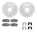 DFC 20-25 Hyundai Venue Front Drilled & Slotted Geoperformance Rotors 5000 Advanced Pads w/Hardware