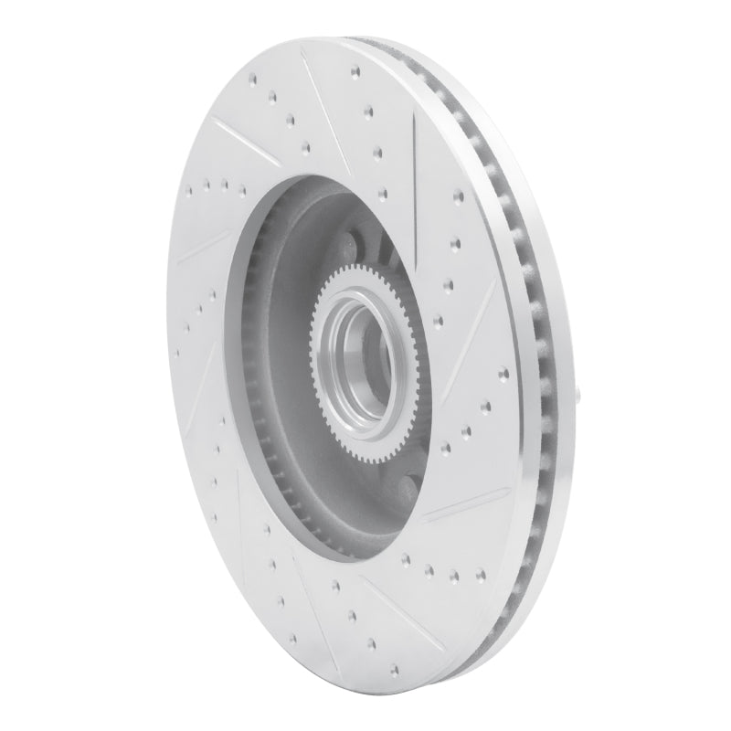 DFC 04-06 Ford E-150 Front Left Drilled & Slotted Silver Brake Rotor