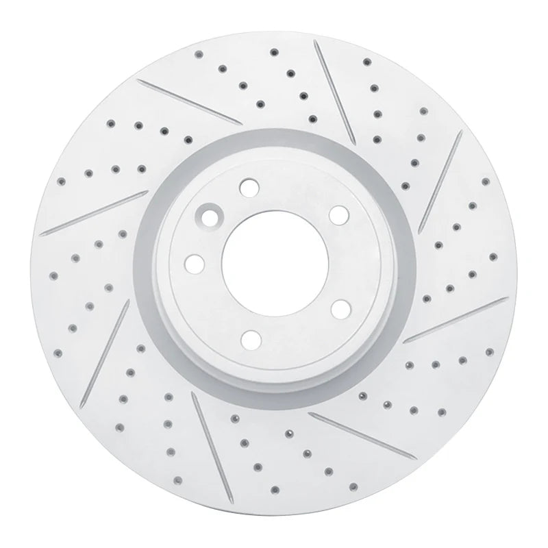 R1 18-25 Land Rover Defender 90 Front Right Drilled & Slotted Geoperformance Rotor