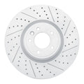 R1 18-25 Land Rover Defender 90 Front Right Drilled & Slotted Geoperformance Rotor