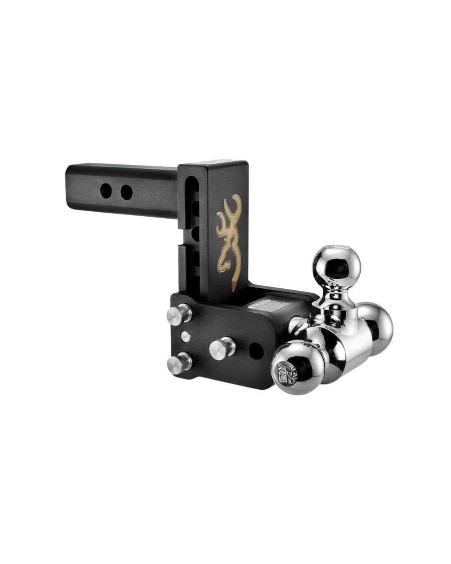 Tow and Stow 2 INCH Browning 1 7 8in x 2in x 2 5 16in Tri-Ball 5in Drop 5 1 2in Rise