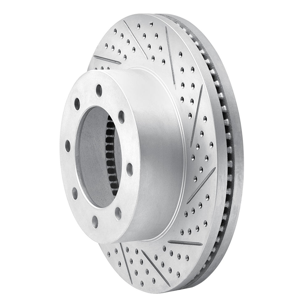 DFC 12-25 Ford F-450 Super Duty Front Right Drilled & Slotted Geoperformance Rotor