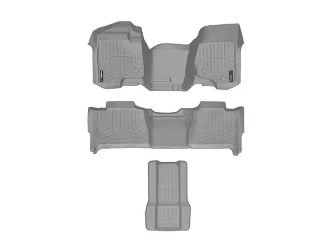 WeatherTech Grey Front Rear and Rear Floorliners - Over The Hump Fits -20-13 Tahoe 462941-46066-2-7