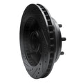 R1 71-95 Chevrolet C20 Pickup Front Right Drilled & Slotted Black Brake Rotor