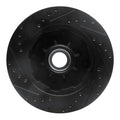 R1 71-95 Chevrolet C20 Pickup Front Right Drilled & Slotted Black Brake Rotor
