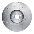 DFC 17-25 BMW 840i xDrive Right Front Drilled & Slotted Silver Brake Rotor