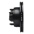 R1 80-85 Ford E-250 Econoline Club Wagon Front Right Drilled & Slotted Black Brake Rotor