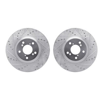 R1 Concepts Brake Rotor- D/S - Silver Fits Acura MDX