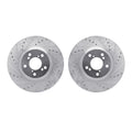 R1 Concepts Brake Rotor- D/S - Silver Fits Acura MDX