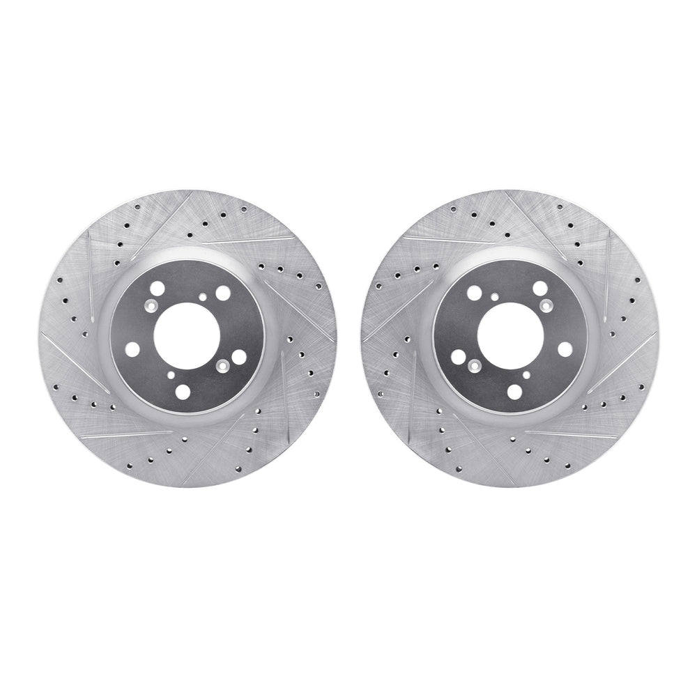 R1 Concepts Brake Rotor- D/S - Silver Fits Acura MDX