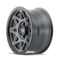 ~(38 lbs. 20X20X10)~ THEORY (9305) MATTE GUNMETAL W/ MATTE BLACK LIP 18X9 5-127 0mm 78.1mm