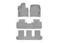 WeatherTech Grey Front Rear and Rear Floorliners Fits -20-22 Lexus 46886-1-2-3