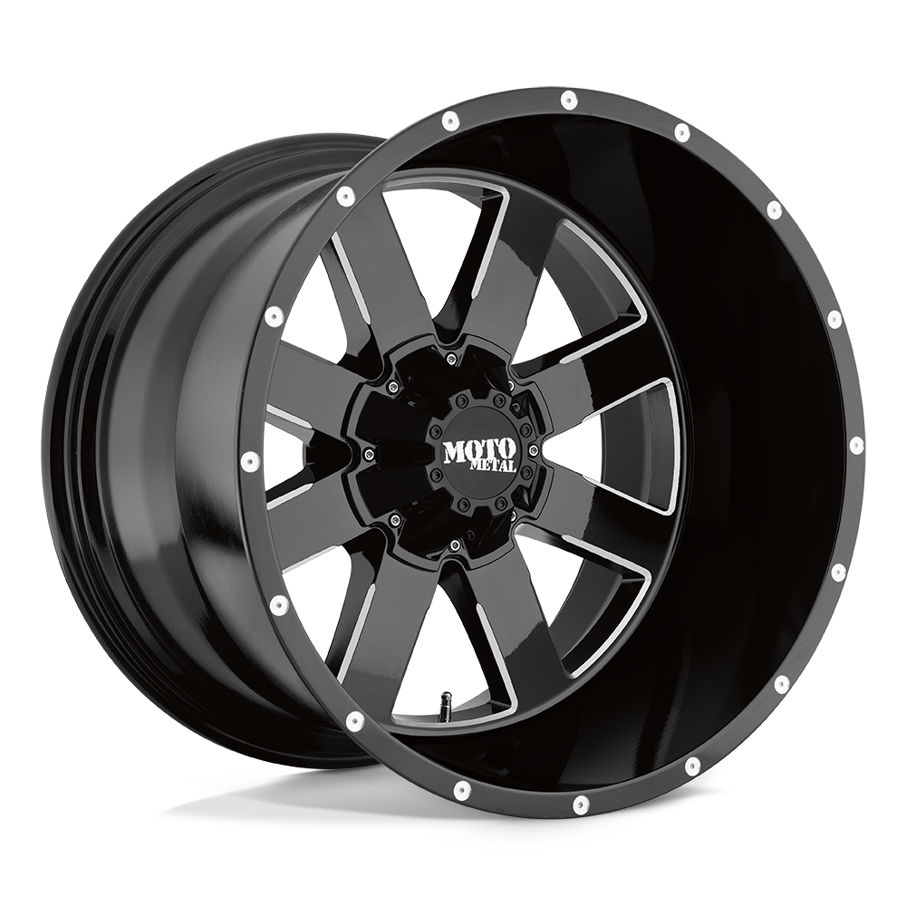 Wheel Pros Moto Metal MO962 20X9 5X135 G-BLK/MILL 0MM MO96229013300