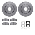 R1 Concepts E- Line Series Brake Rotor with Ceramic Brake Pads Hdw Fits INFINITI QX56