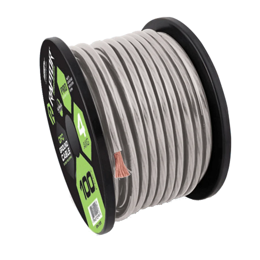 PRO SERIES 4 AWG OXYGEN FREE COPPER - CLEAR - 100 FEET