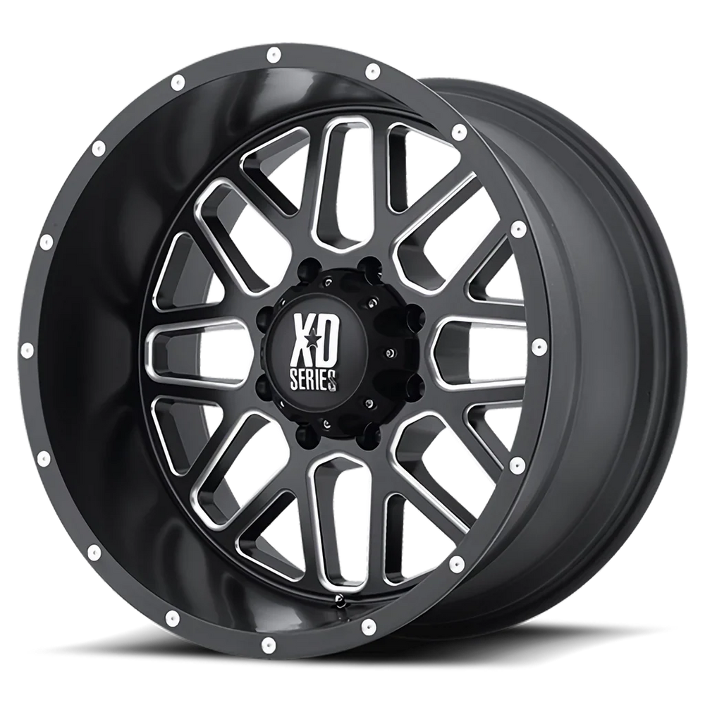 GRENADE 20X9 8X6.5 00MM SATIN BLACK MILLED