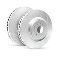 R1 Concepts Brake Rotor- Slotted - Silver Fits Chevrolet Camaro
