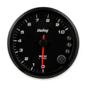 3-3/8 HOLLEY 10K TACH W/SHFT LGT-BLK