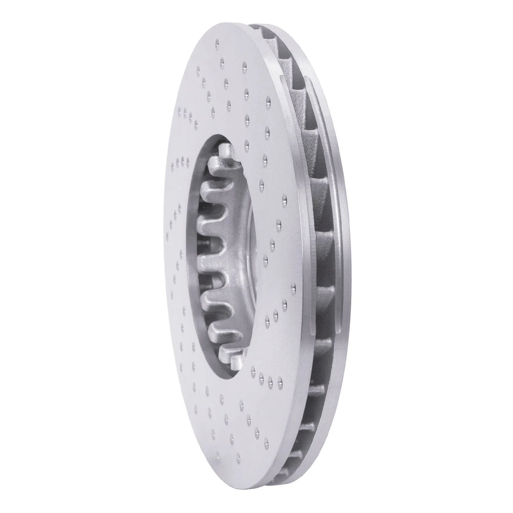 R1 15-19 BMW X5 Left Front Drilled Geo-Carbon Series Rotor