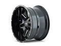 Cast Aluminum Wheels 141 GB 17x9 Milled Spokes Gloss Black 5 On 114.3/5 On 127 Bolt Pattern -12 Offset ION Wheels