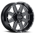 Aluminum Wheels 18x9 Hostage 940M Milled Gloss Black 12 Offset 6 on 135 Bolt Pattern 87.1 Bore Raceline