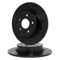 R1 Concepts Brake Rotor- D/S - Black Fits Mercedes-Benz A180