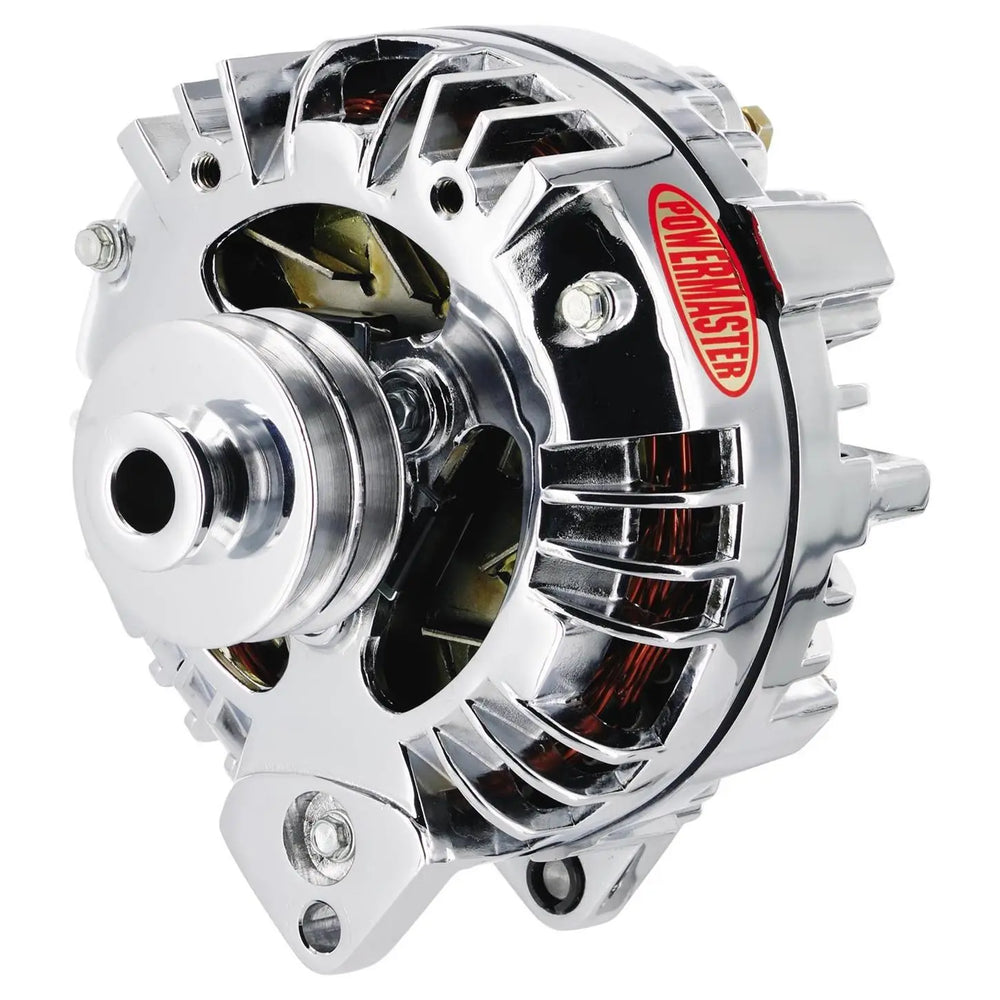 Chrome Mopar Alternator 95 Amp Double Pulley