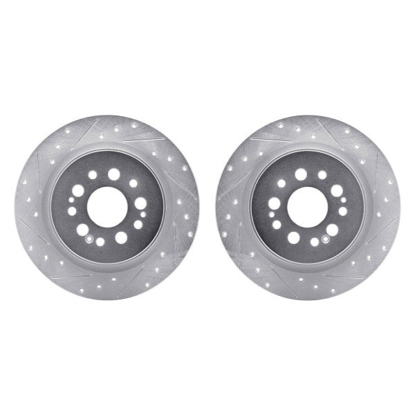 R1 Concepts Brake Rotor- D/S - Silver Fits Acura RDX