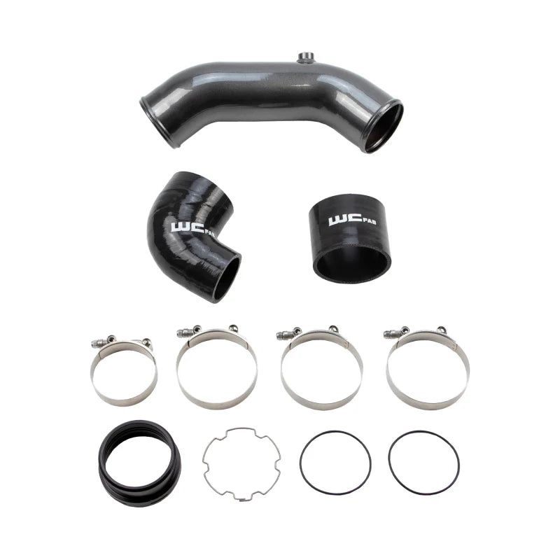 Wehrli Cold Side 3.5 in. Intercooler Pipe 17-25 Ford 6.7L Power Stroke Bengal Gray Bengal Grey 100295-BG