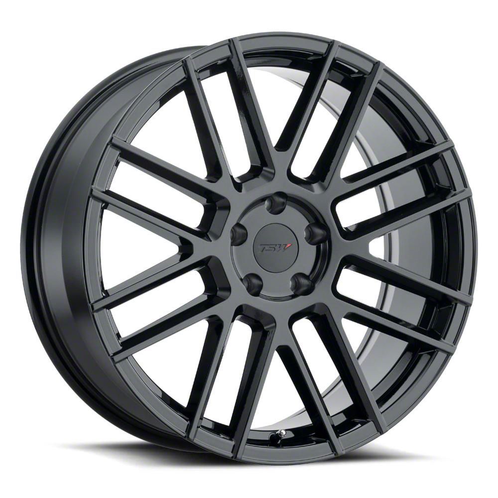 ~(28 lbs. 21X21X10)~ TSW MOSPORT 19x8.5 5/108 ET40 CB72.1 GLOSS BLACK