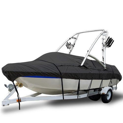 HOT SHOT BOAT COVERFISH&SKI O/B 14FT515FT4 79INGREY