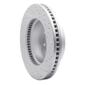 DFC 09-20 Chevrolet Express 3500 Rear Left Drilled & Slotted Geoperformance Rotor