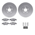 R1 Concepts Brake Rotor- Carbon Coated with Ceramic Pads Hdw Fits Mercedes-Benz C300