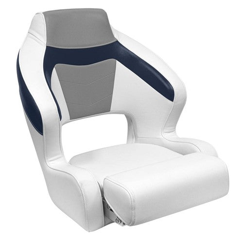 WISE 3315 BAJA SERIES BUCKET SEAT W/ FLIP UP BOLSTER WHITE / MARBLE / MIDNIGHT