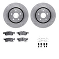 R1 Concepts E- Line Series Brake Rotor with Ceramic Brake Pads Hdw